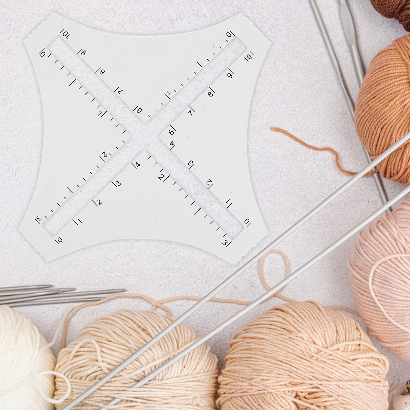 Transparent Acrylic Knitting D - đánh giá và giá Sewing Gauge Ruler