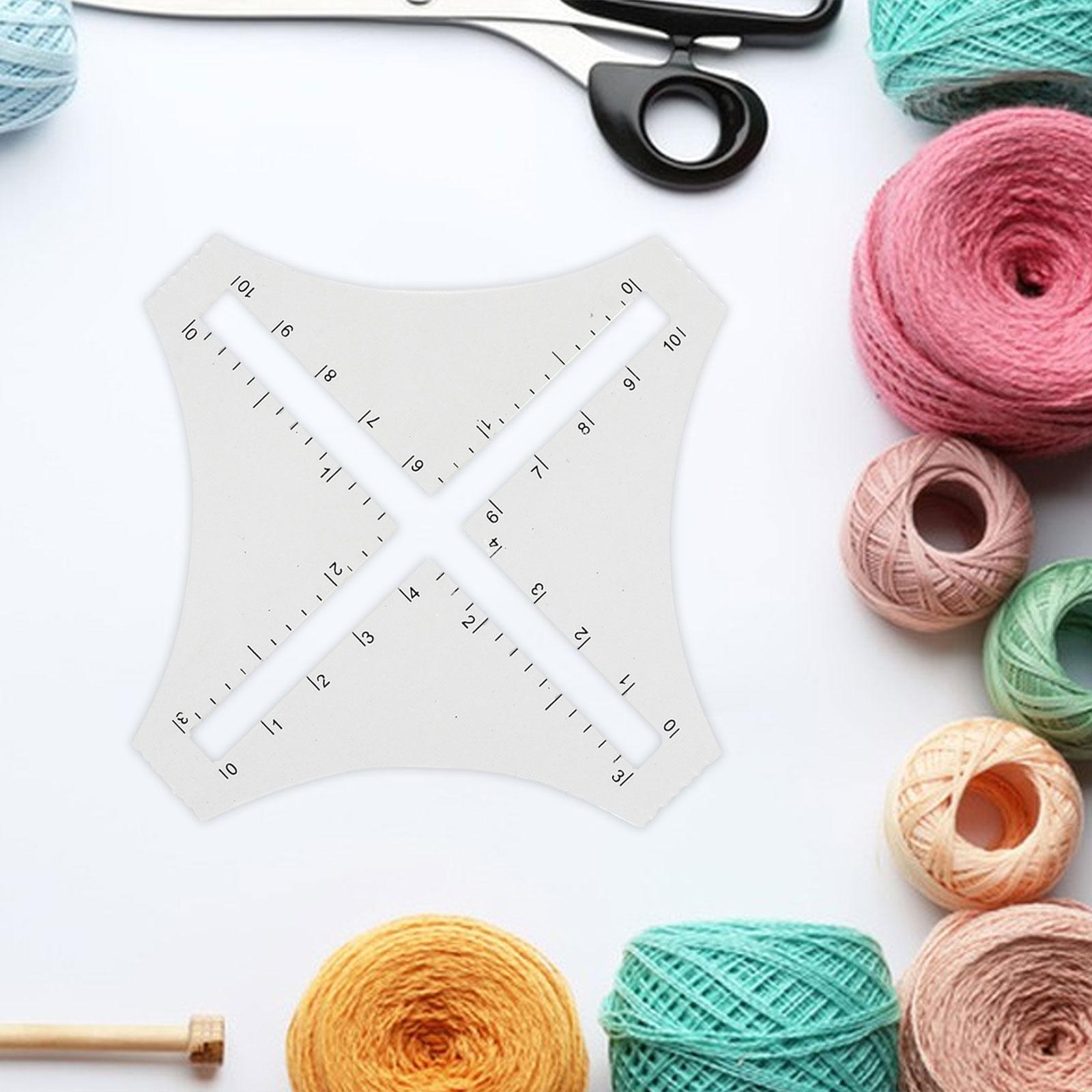 Transparent Acrylic Knitting D - đánh giá và giá Sewing Gauge Ruler