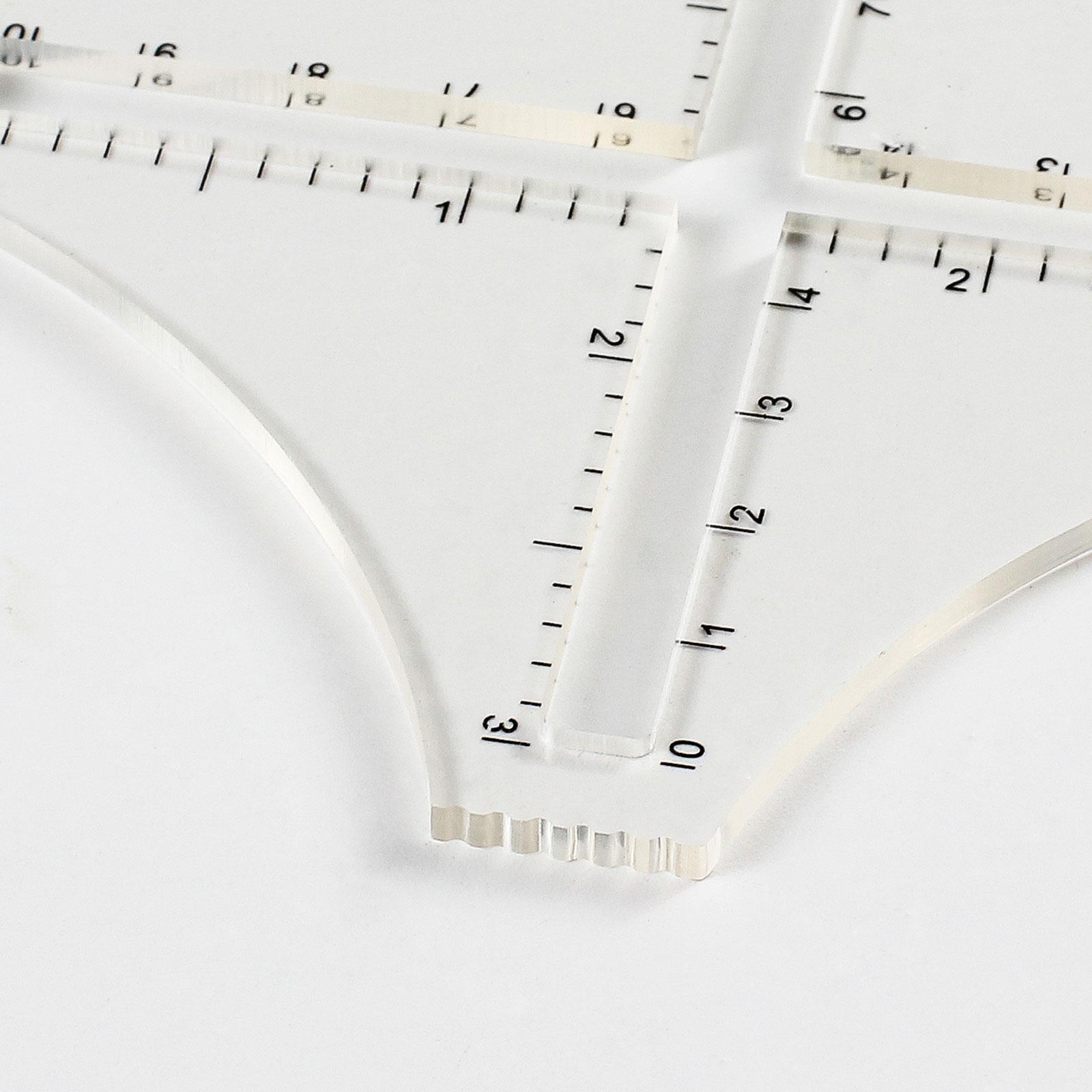 Transparent Acrylic Knitting D - đánh giá và giá Sewing Gauge Ruler