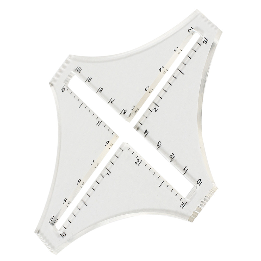 Transparent Knitting Density R - đánh giá và giá Sewing Gauge Ruler