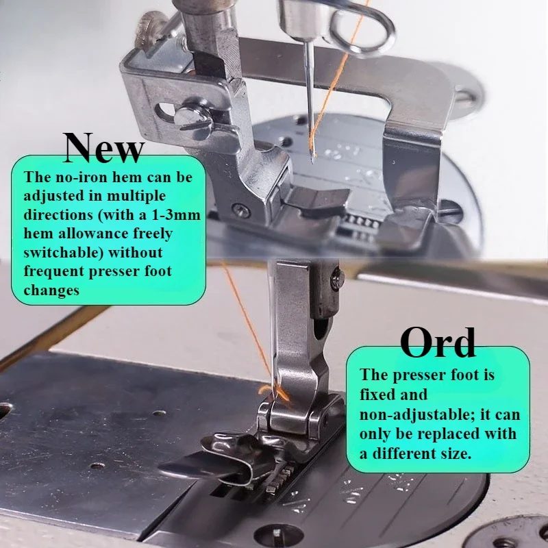 Adjustable No-Iron Hemmer Foot - đánh giá và giá Textile Sewing Machine