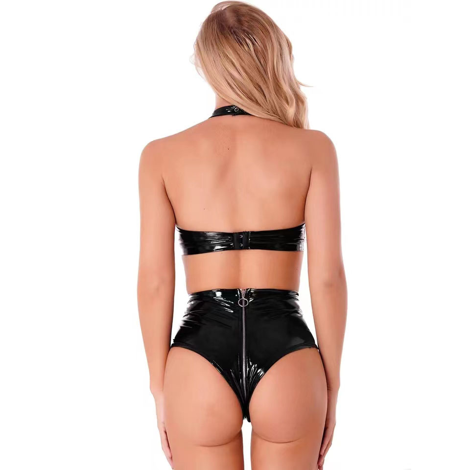 Sexy Black Shiny Pu Latex Leat - đánh giá và giá Sewing Latex