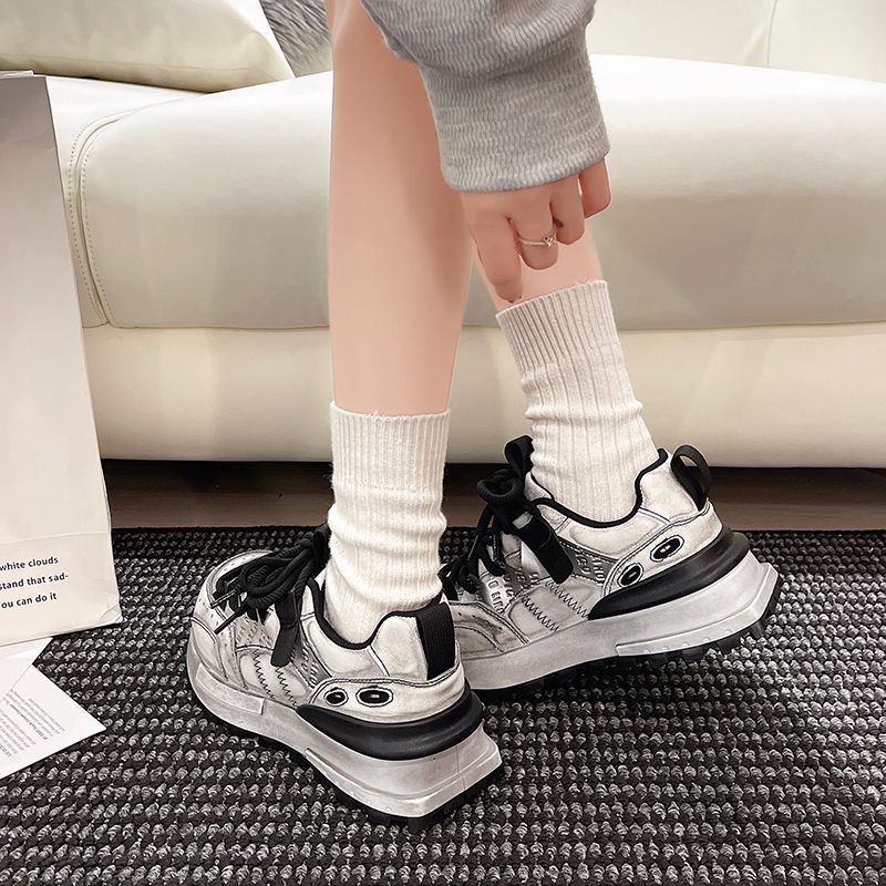 Autumn Vintage Chunky Sneakers - đánh giá và giá Sewing Latex