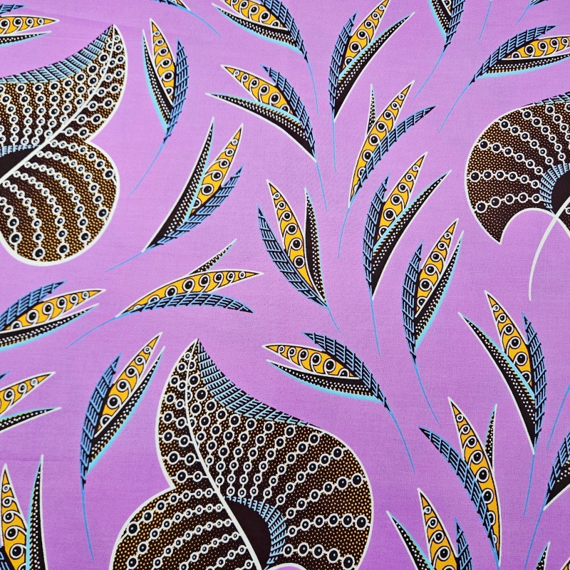46Inch * 6Yards Purple African - đánh giá và giá Sewing Batik Fabric