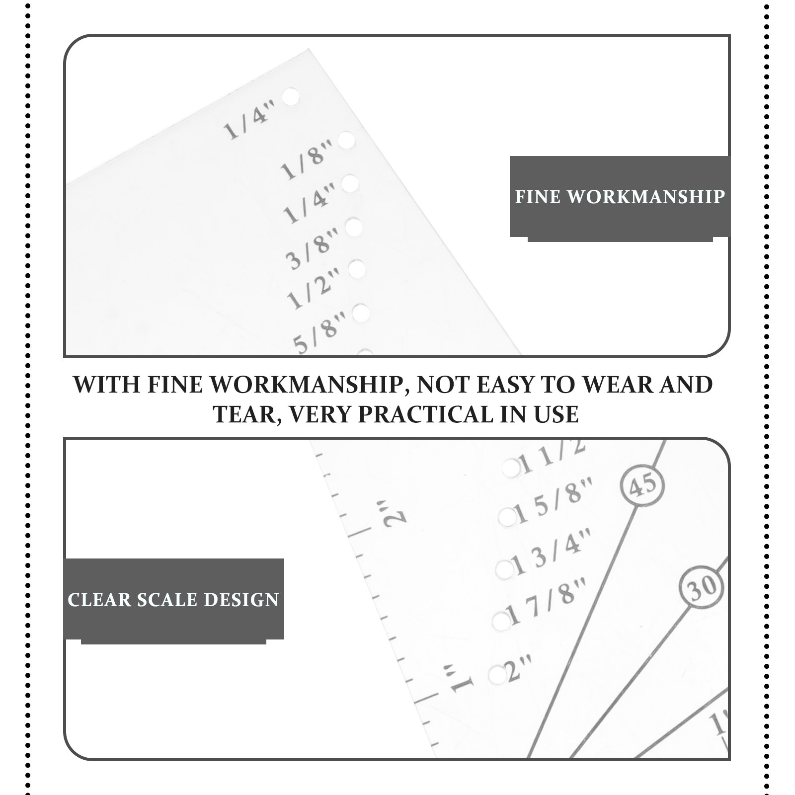 1 set Seam Plastic DIY Patchwo - đánh giá và giá Sewing Gauge Ruler