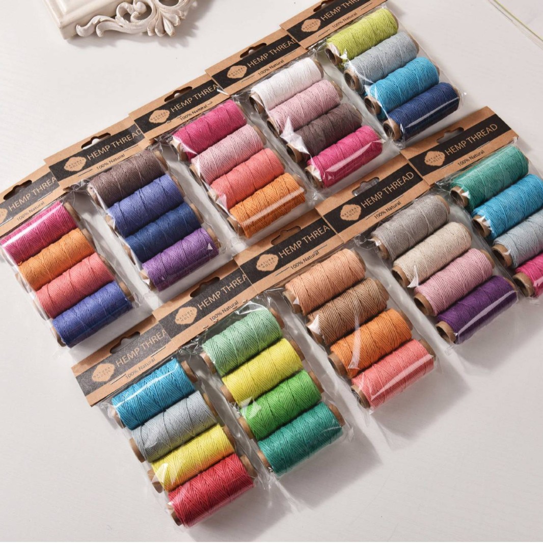 4pcs Colorful Hemp Waxed Threa - đánh giá và giá Sewing Thread In Textile